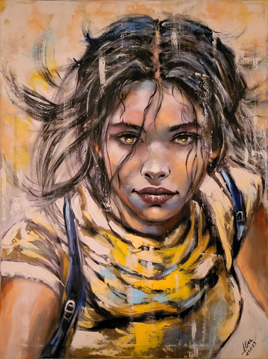 ArteDiAlina.com painting: Sun in the eyes